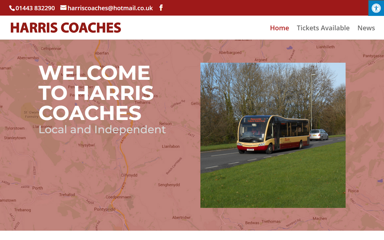 South Harris Coaches website screenshot showing their bus services and timetable information