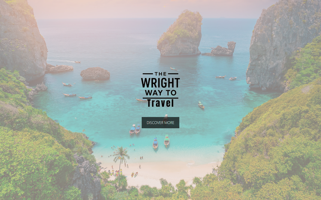 Wright Way to Travel website screenshot showing their bus services and timetable information